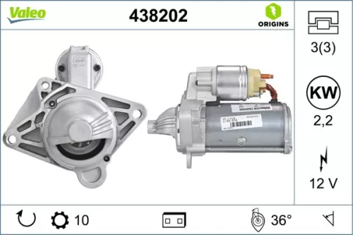 Starter VALEO 438202)