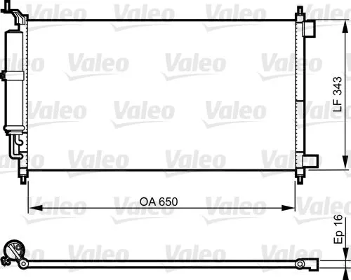 Condensor, airconditioning VALEO 814221)