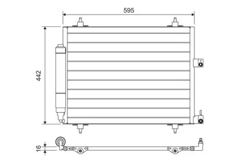 Condensor, airconditioning VALEO 817579)