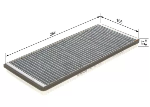 Filter, cabin air BOSCH 1 987 432 343)