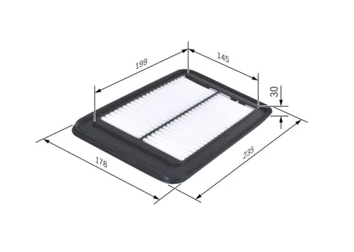 Luchtfilter BOSCH F 026 400 127)