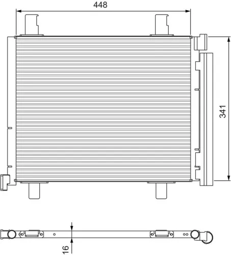 Condensor, airconditioning VALEO 814168)