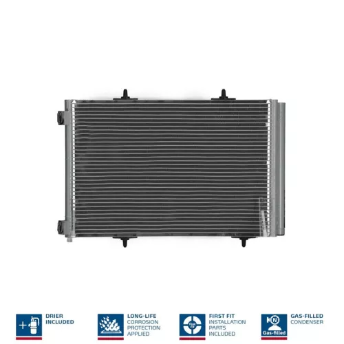 Condenser, air conditioning NISSENS 940055)