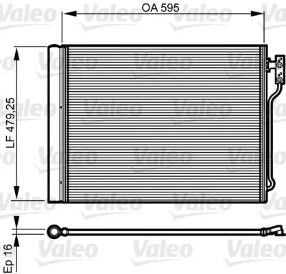 Condenser, air conditioning VALEO 814192)