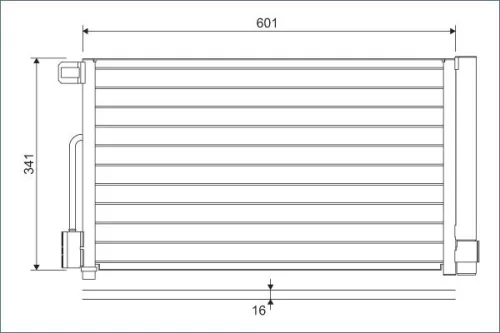Condenser, air conditioning VALEO 818193)