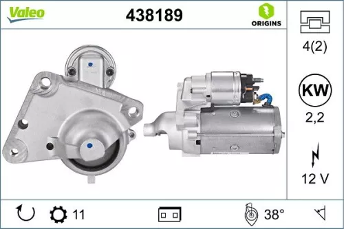 Starter VALEO 438189)