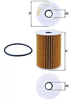 Oliefilter KNECHT OX 415D)