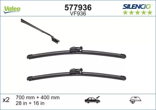 Wiper Blade VALEO 577936)