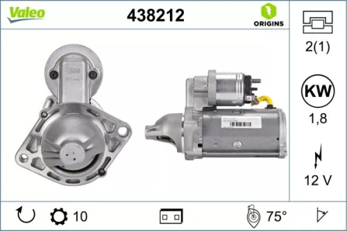 Starter VALEO 438212)