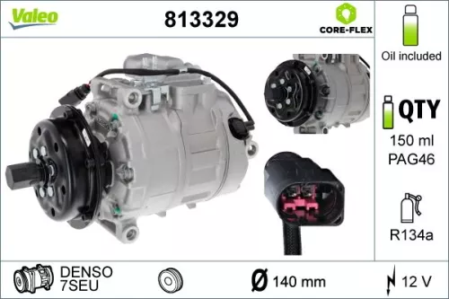Compressor, air conditioning VALEO 813329)