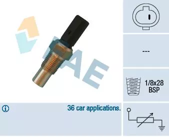 Sensor, koelvloeistoftemperatuur FAE 32650)