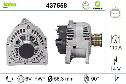 Alternator VALEO 437558)