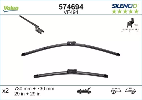 Wiper Blade VALEO 574694)