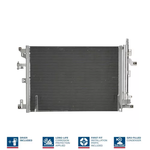 Condenser, air conditioning NISSENS 940830)