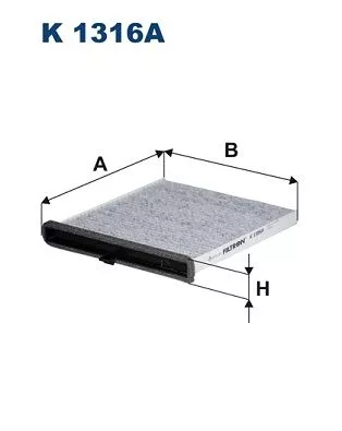 Filter, cabinelucht FILTRON K 1316A)