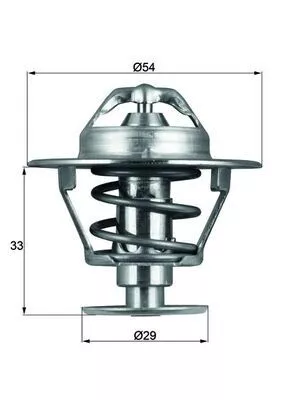 Thermostaat, koelvloeistof MAHLE TX 86 76D)