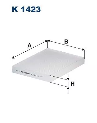 Filter, cabin air FILTRON K 1423)