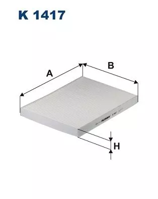 Filter, cabinelucht FILTRON K 1417)