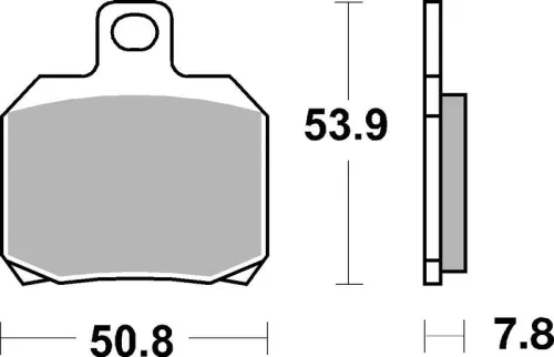 Remblokkenset, schijfrem BREMBO 07BB20CC)