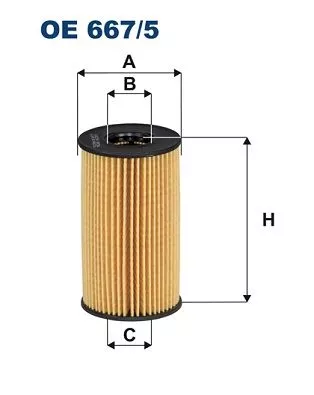 Oliefilter FILTRON OE 667/5)