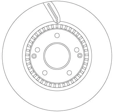 Remschijf TRW DF6883S)