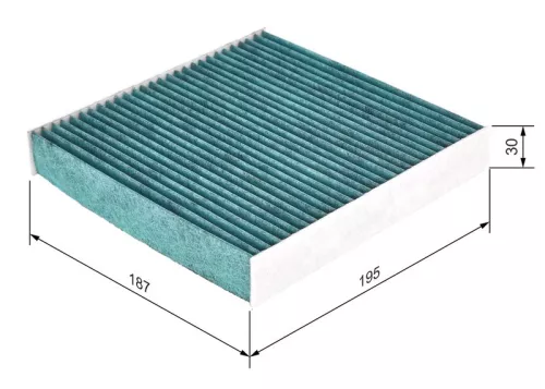 Filter, cabin air BOSCH 0 986 628 531)