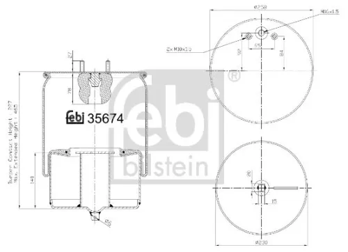Bellow, air suspension FEBI BILSTEIN 35674)