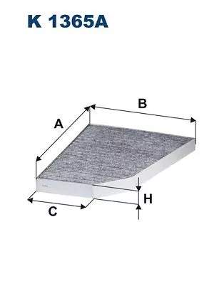Filter, cabinelucht FILTRON K 1365A)