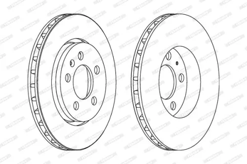 Brake Disc FERODO DDF1154C)