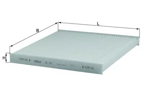 Filter, cabinelucht KNECHT LA 107)