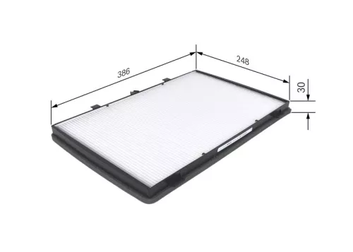 Filter, cabinelucht BOSCH 1 987 432 182)