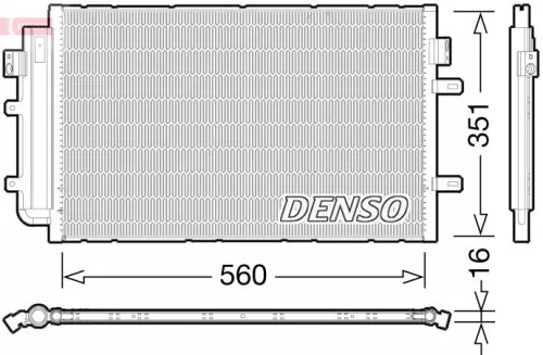 Condensor, airconditioning DENSO DCN12005)