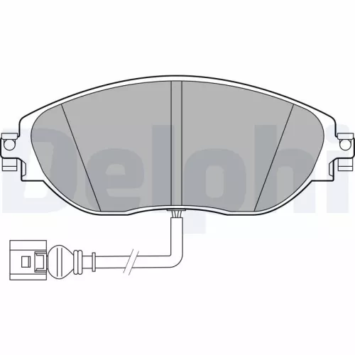 Brake Pad Set, disc brake DELPHI LP3389)