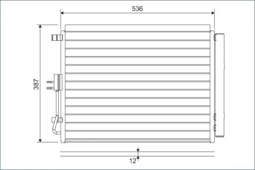 Condensor, airconditioning VALEO 822598)