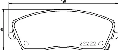Remblokkenset, schijfrem BREMBO P 11 041)