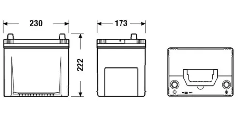 Starter Battery EXIDE EA654)