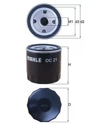 Oil Filter KNECHT OC 21)