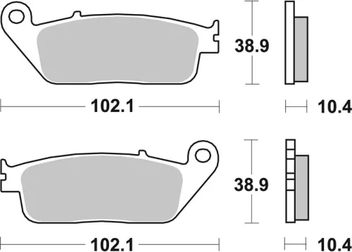 Remblokkenset, schijfrem BREMBO 07HO34SP)