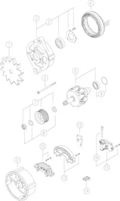 Alternator MAHLE MG 272)