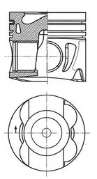 Piston KOLBENSCHMIDT 41712600)