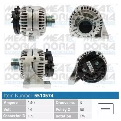 Alternator MEAT & DORIA 5510574)