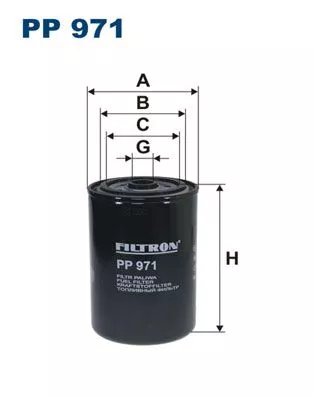 Brandstoffilter FILTRON PP 971)