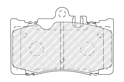 Brake Pad Set, disc brake FERODO FDB1688)