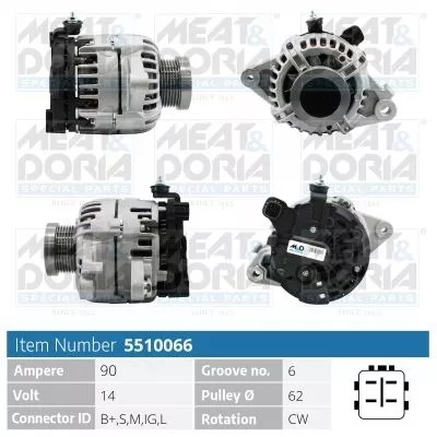 Alternator MEAT & DORIA 5510066)