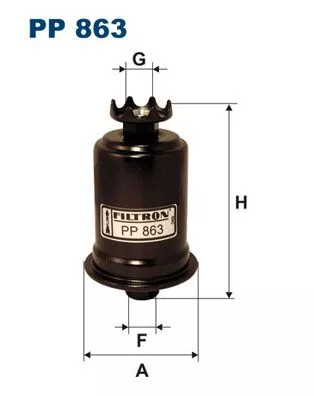 Brandstoffilter FILTRON PP 863)