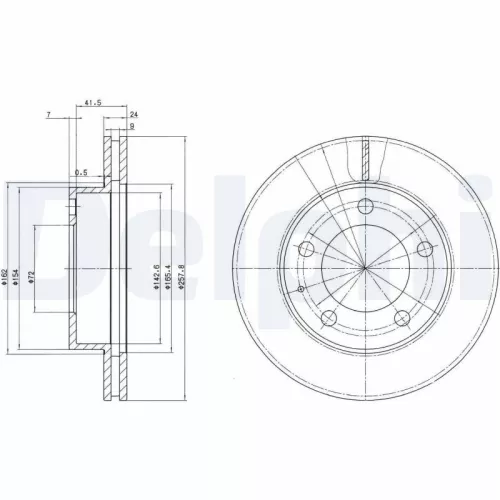 Remschijf DELPHI BG2779)