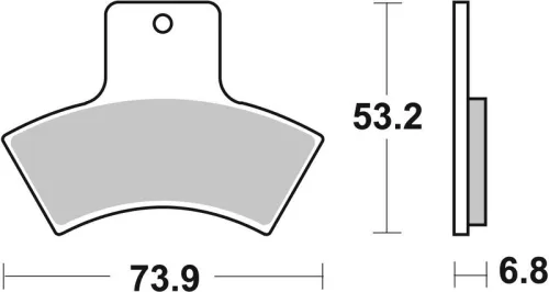 Remblokkenset, schijfrem BREMBO 07PO04SD)