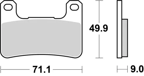 Remblokkenset, schijfrem BREMBO 07SU27RC)