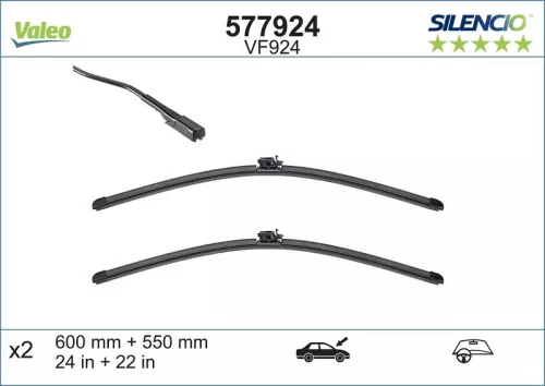 Wiper Blade VALEO 577924)
