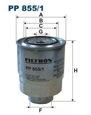 Fuel Filter FILTRON PP 855/1)